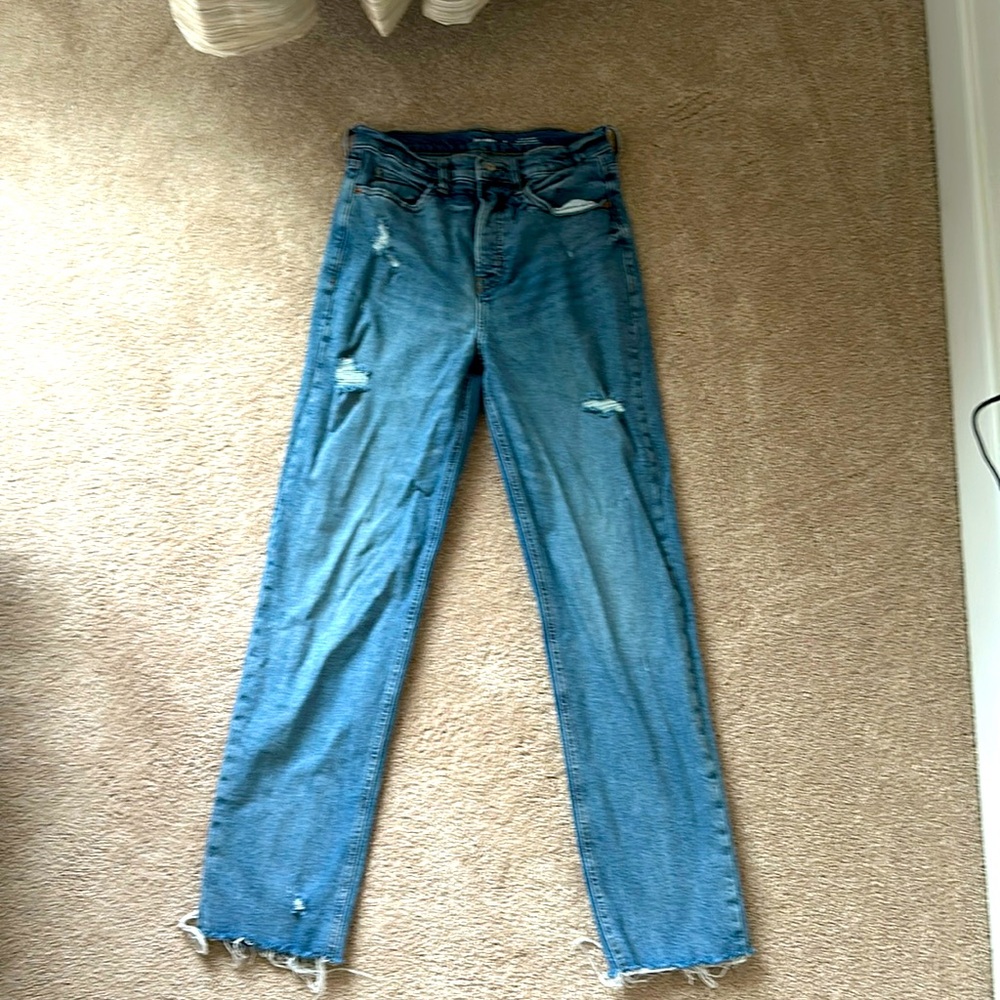 High Rise Straight Leg Jeans